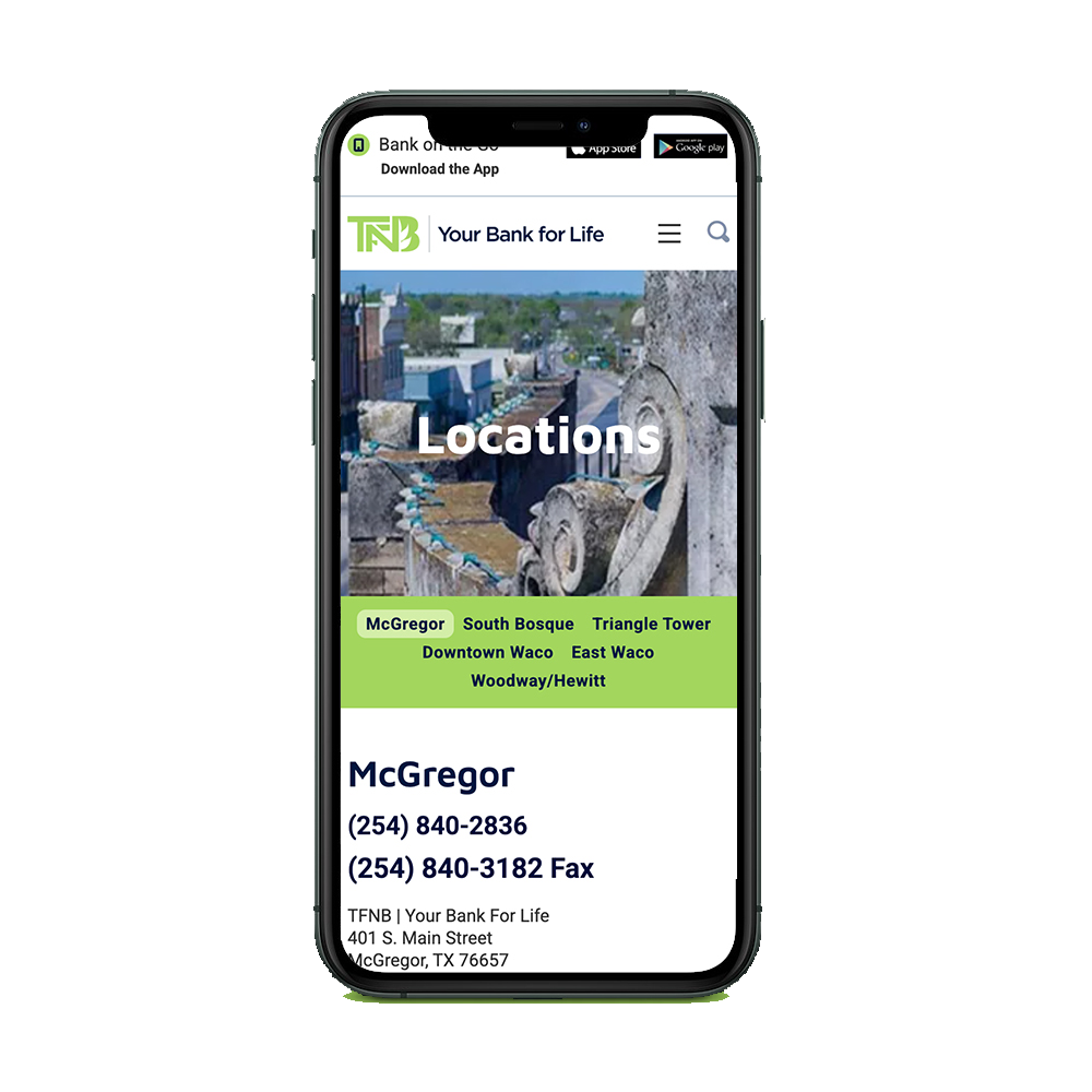 TFNB Bank Life – Website Design image 1