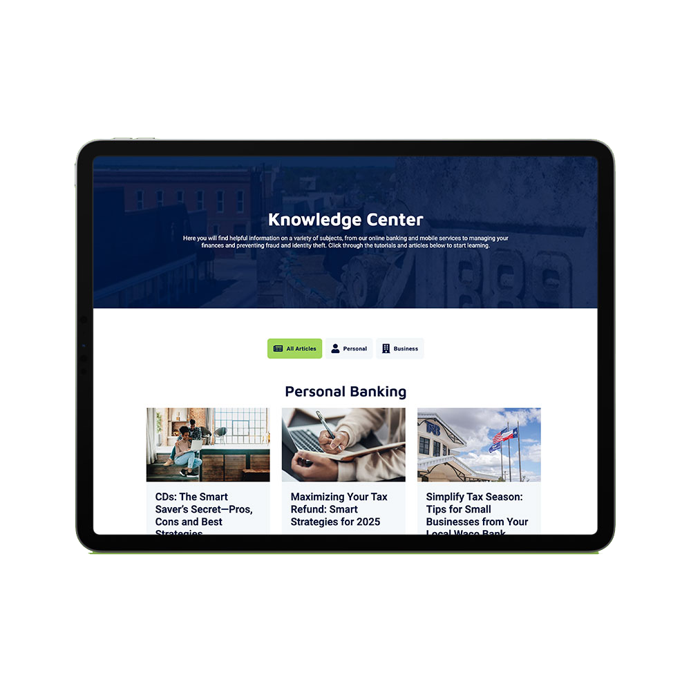 TFNB Bank Life – Website Design image 2