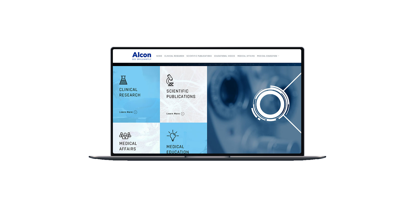 Alcon Science – Website Design image 1
