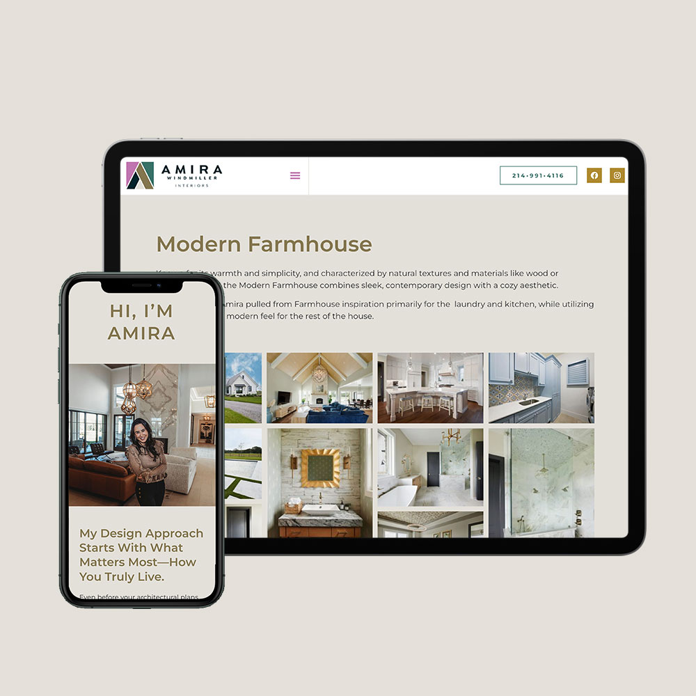 Amira Windmiller Interiors case study - Ardent Creative