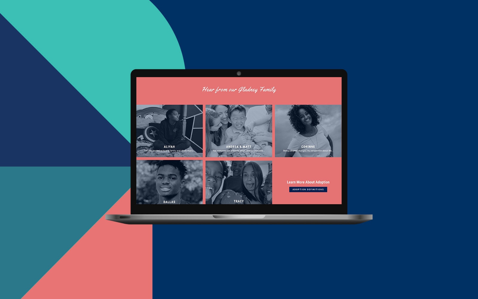 Gladney Center for Adoption – Adoption Stories Website Design image 1