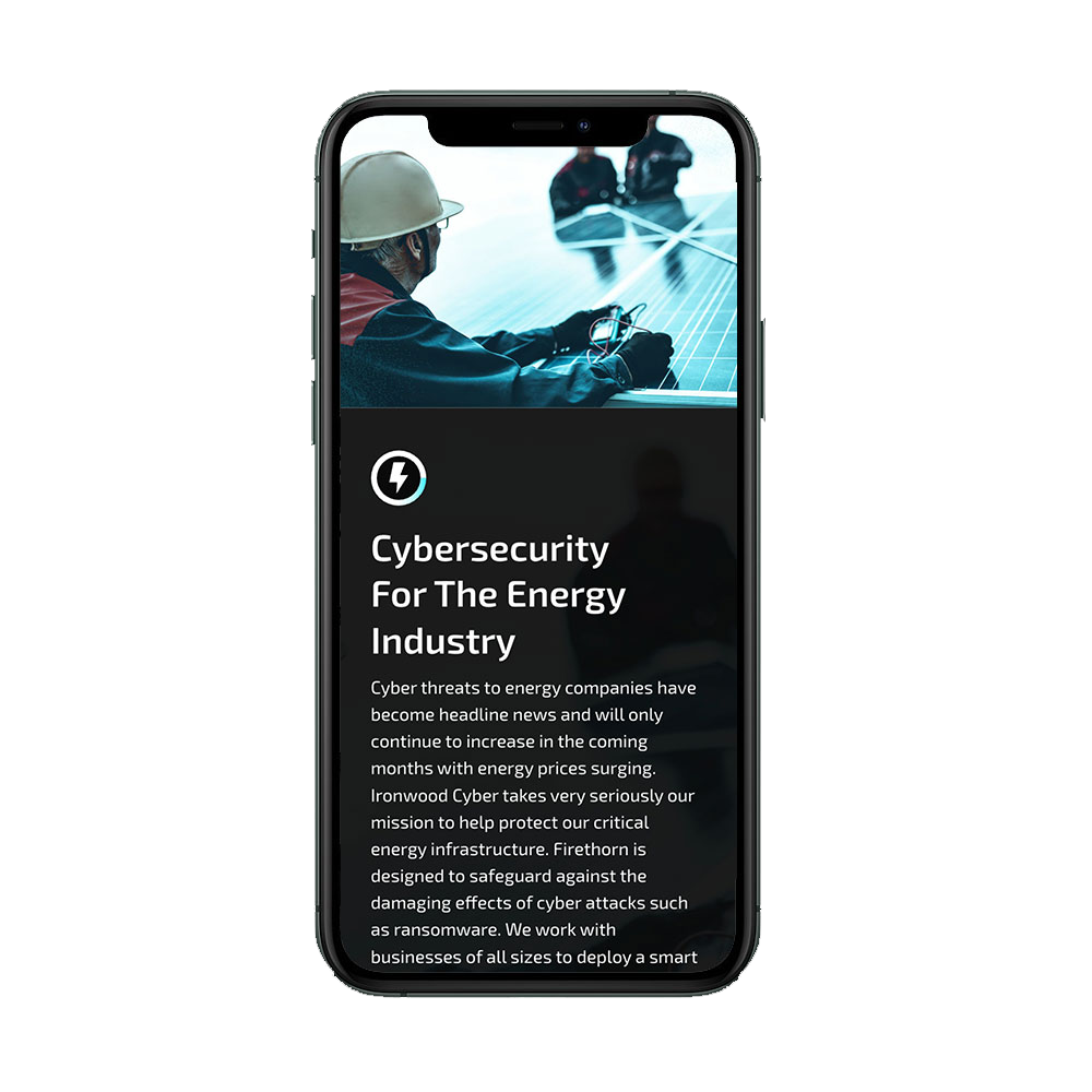 Ironwood Cyber – Website Design image 2