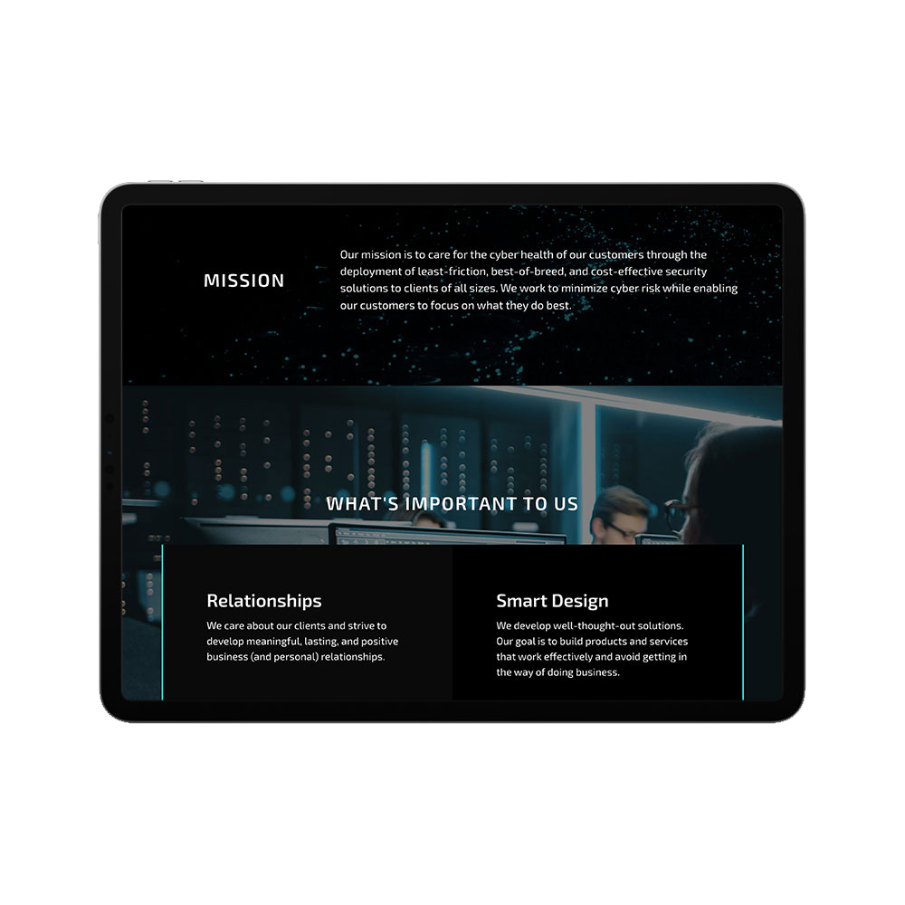 Ironwood Cyber – Website Design image 1