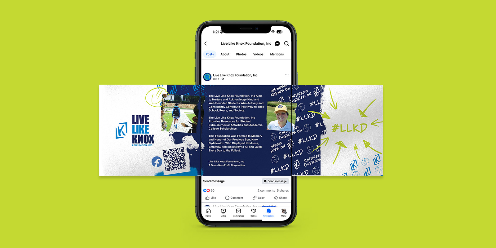Live Like Knox Foundation – Social Post image 1