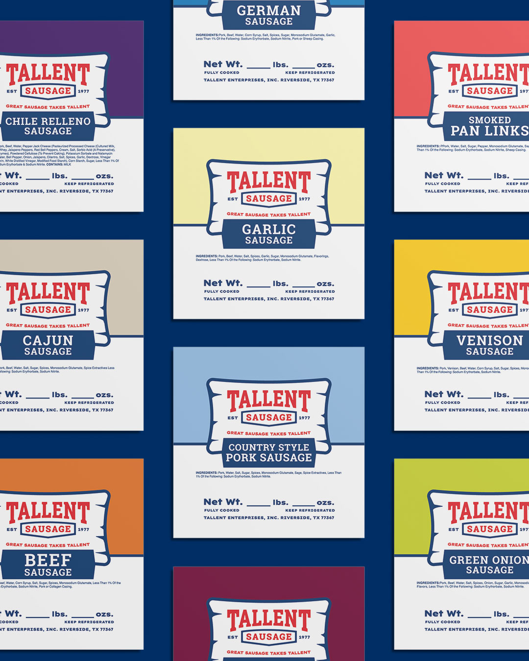 Tallent Sausage – Labels image 2