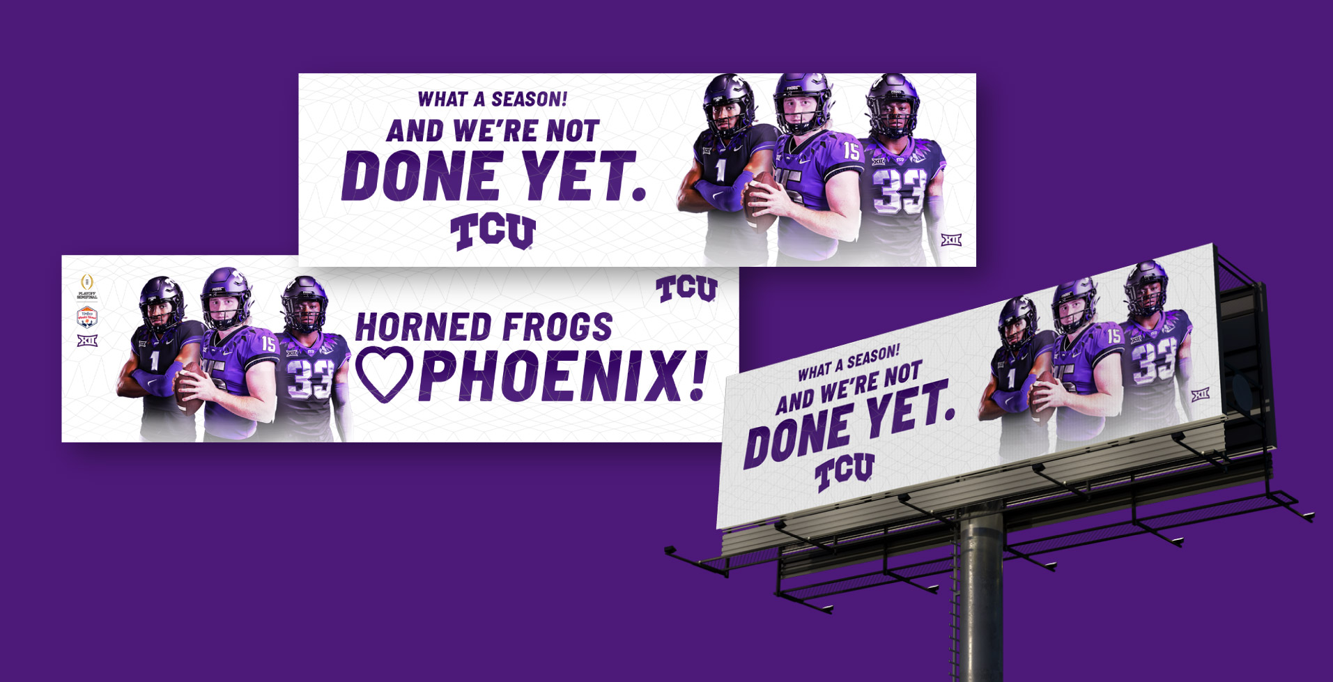 Texas Christian University – Fiesta Bowl Campaign - Digital Billboards image 1