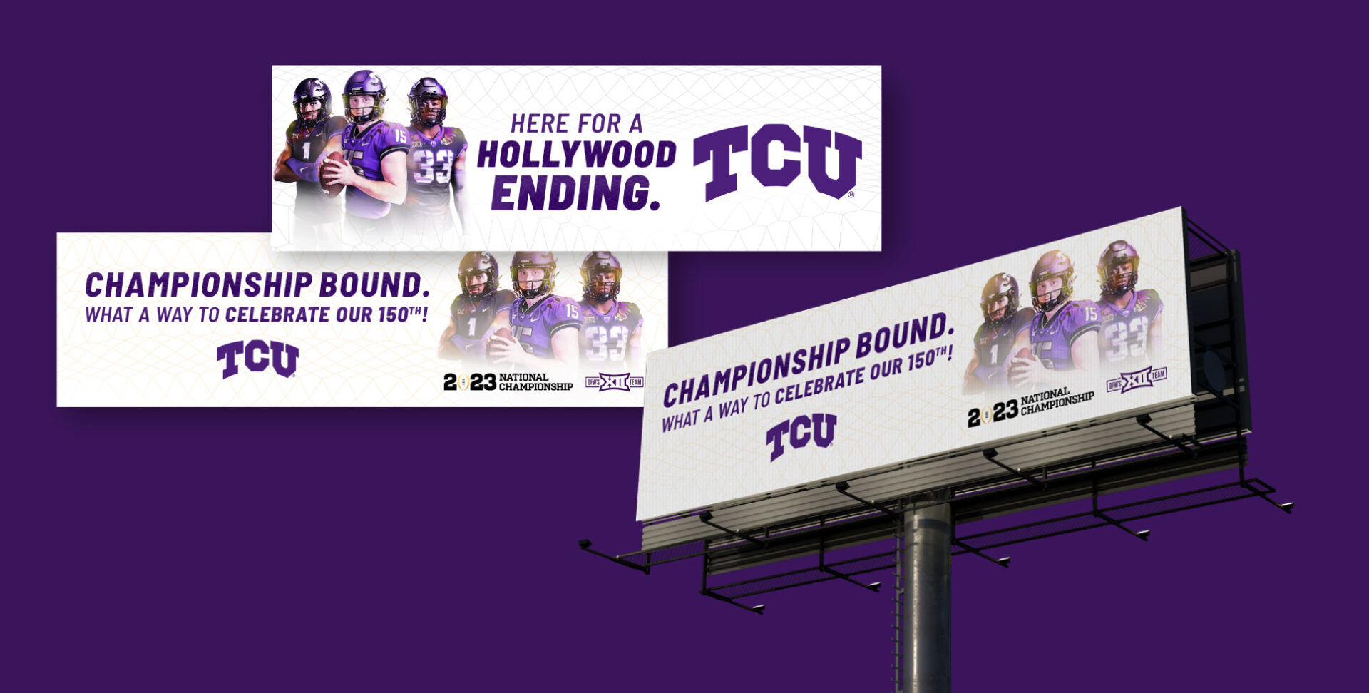 Texas Christian University – CFP Championship Campaign - Social Graphics image 1