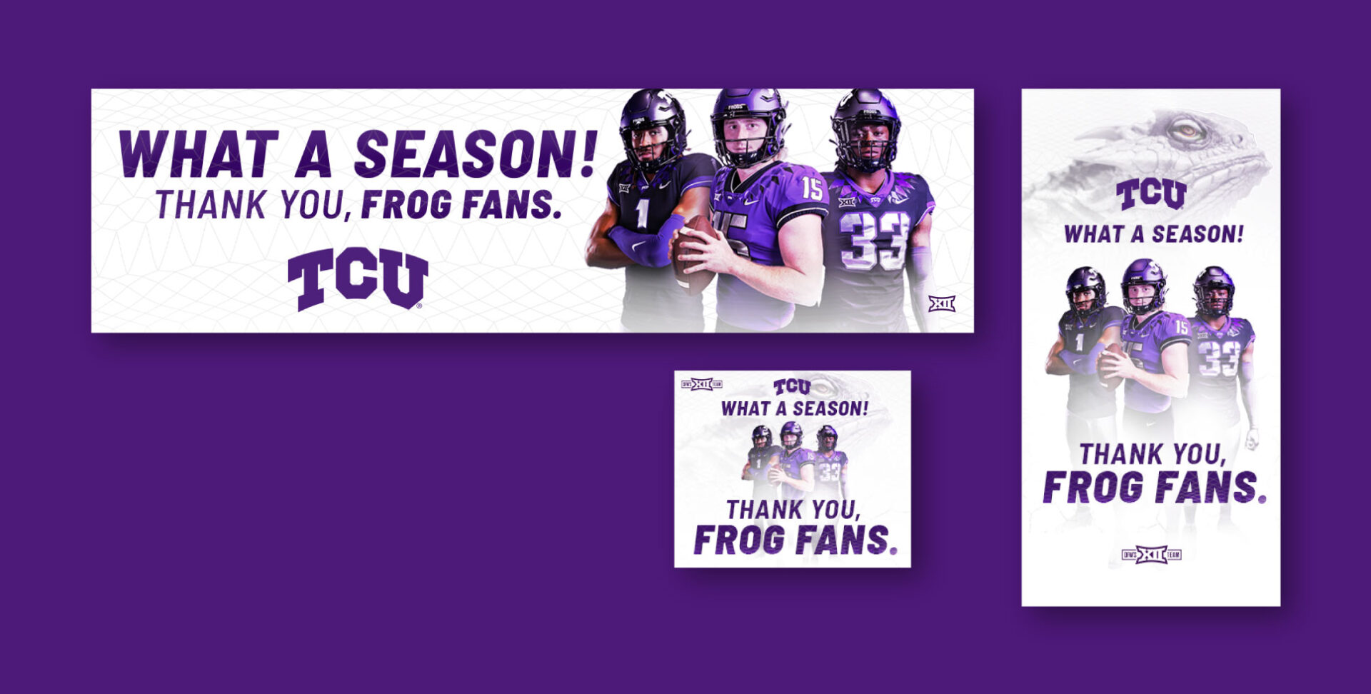 Texas Christian University – Thank You Campaign - Newspaper Ad Suites + Billboard Ads image 1