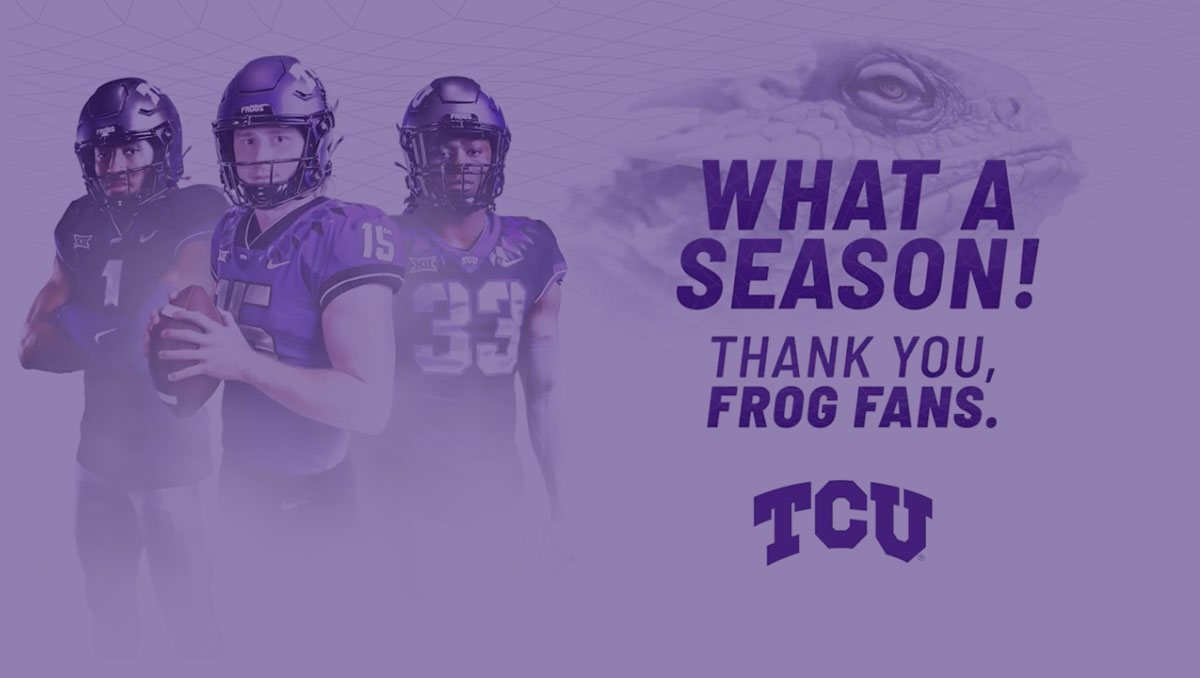 Texas Christian University – Thank You Campaign - Animation image 1