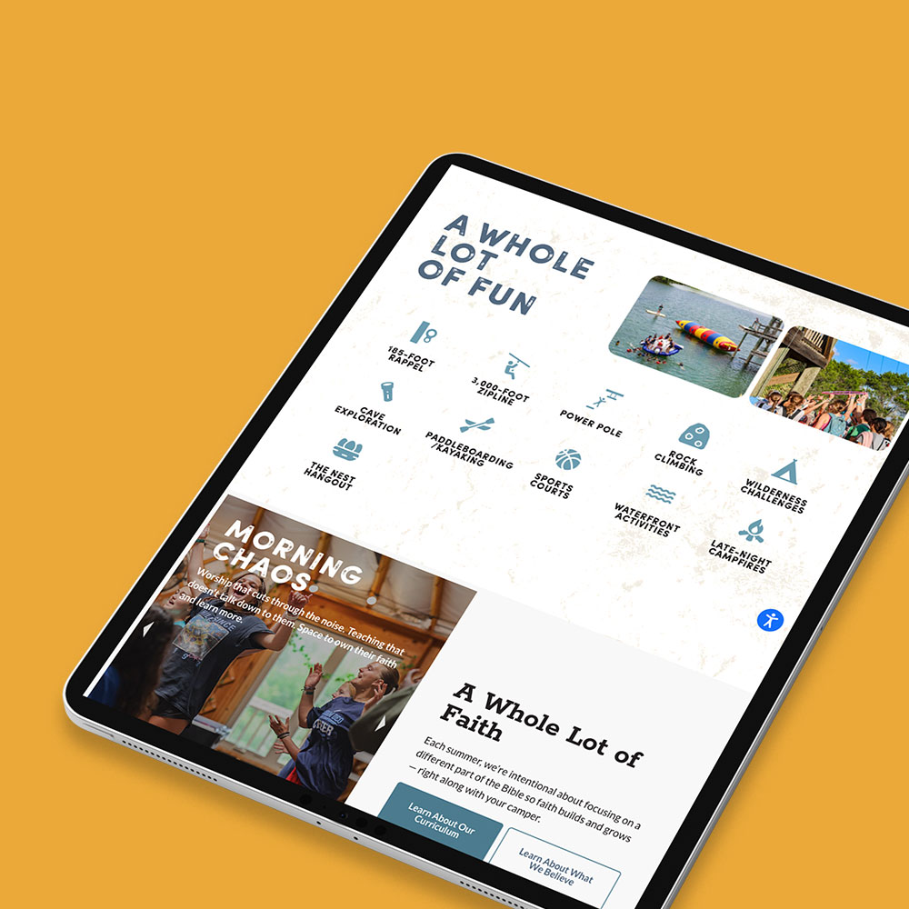 Camp Eagle – Website Design image 2