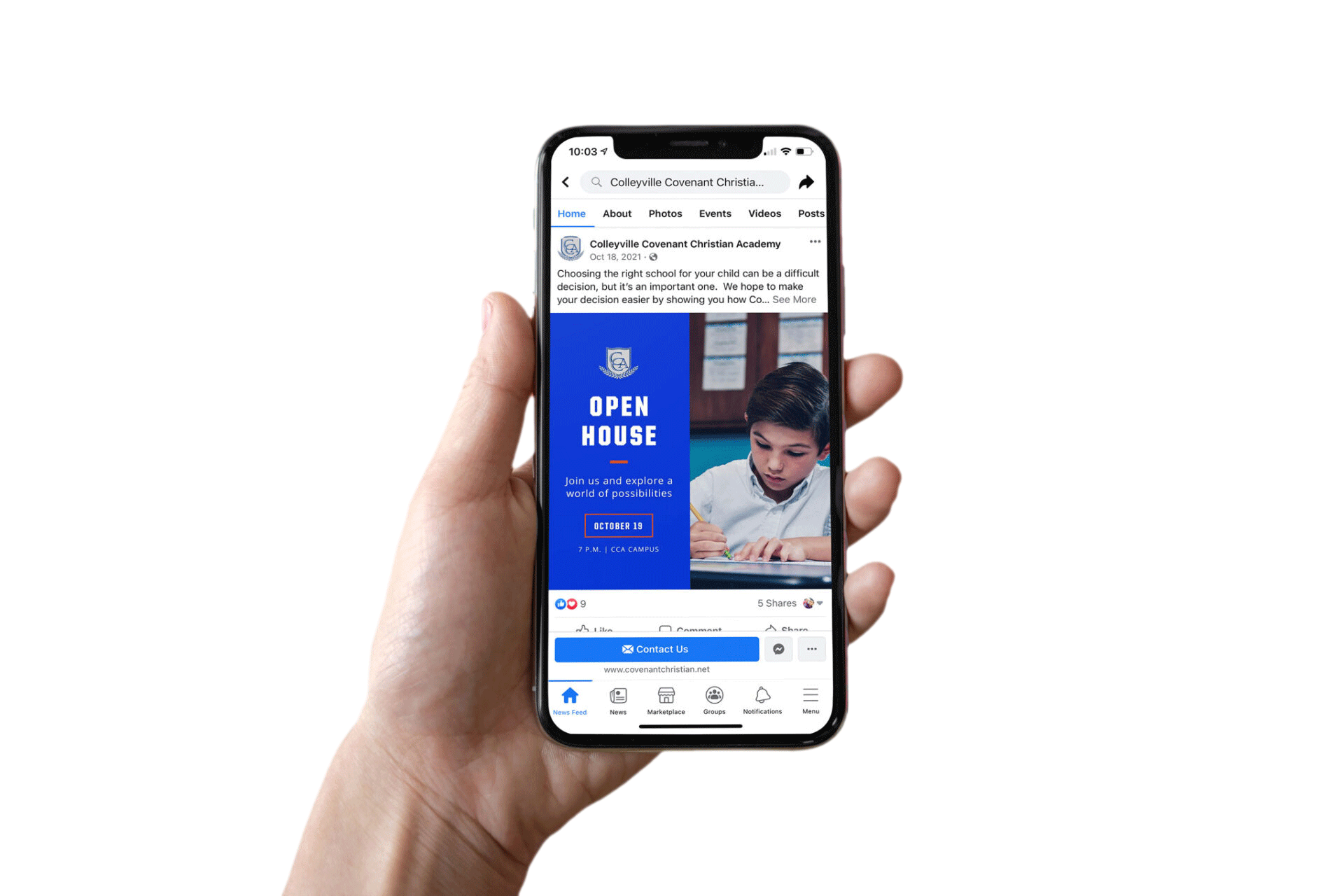 Covenant Christian – Facebook Ad Rolls image 1