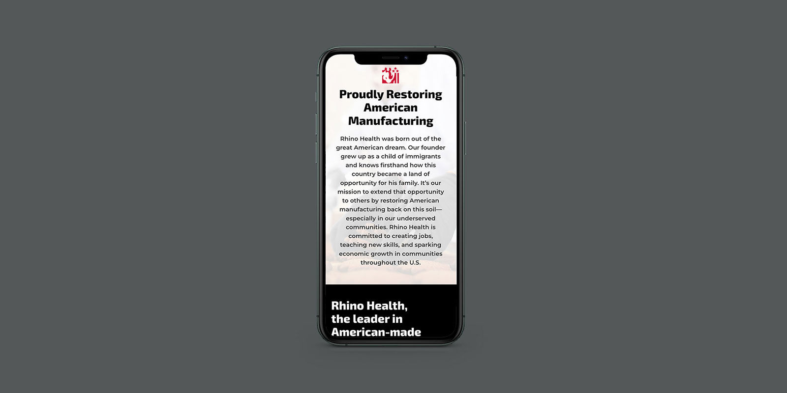 Rhino Health – WEBSITE DESIGN image 2