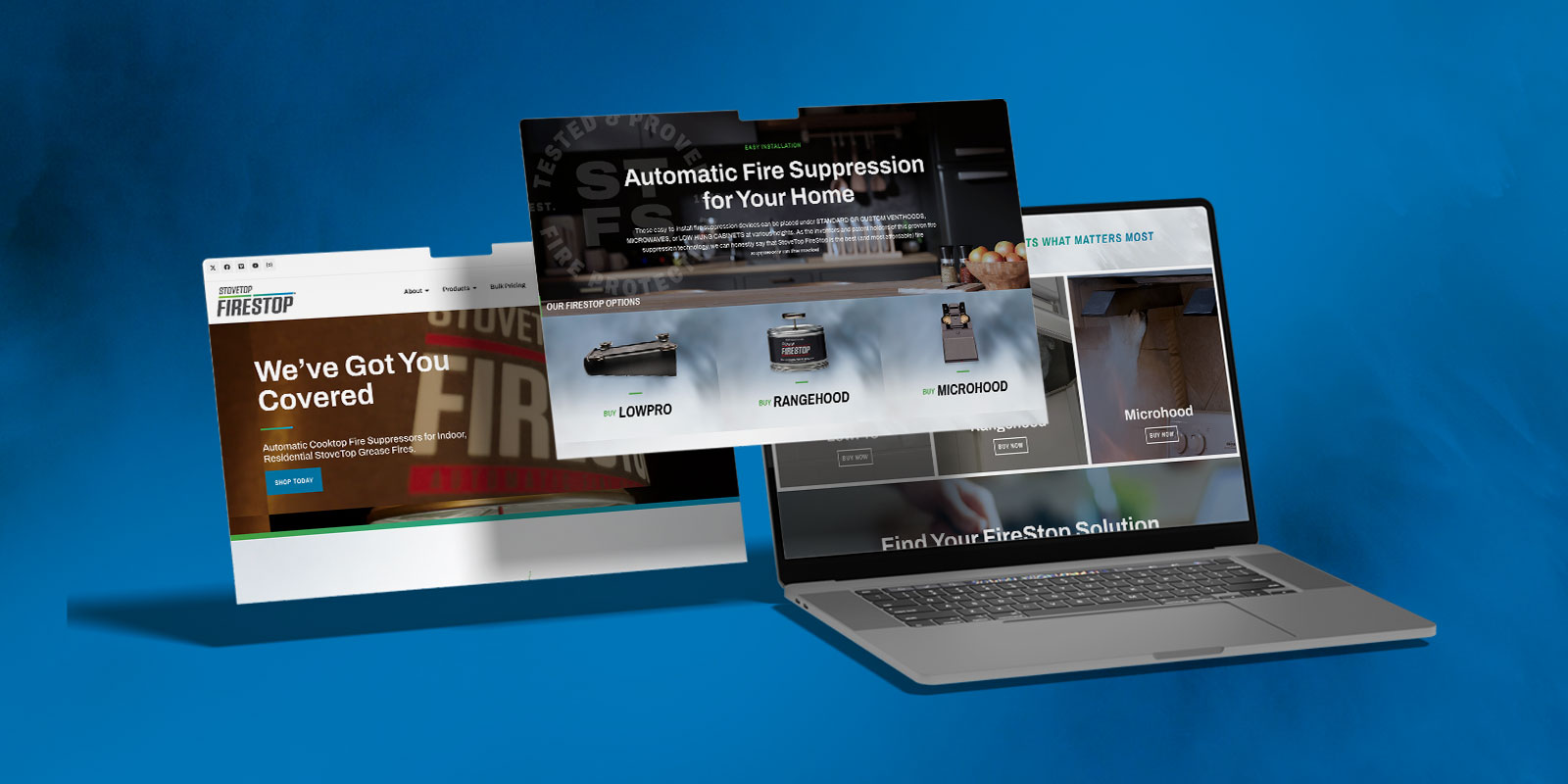 StoveTop FireStop – Website Design image 1